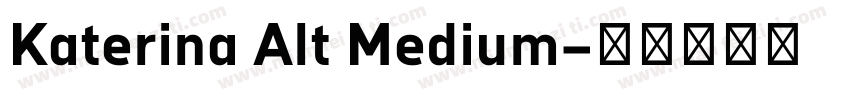 Katerina Alt Medium字体转换